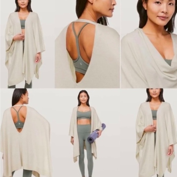 Lululemon Free To Coast Wrap, Creme - Picture 7 of 7